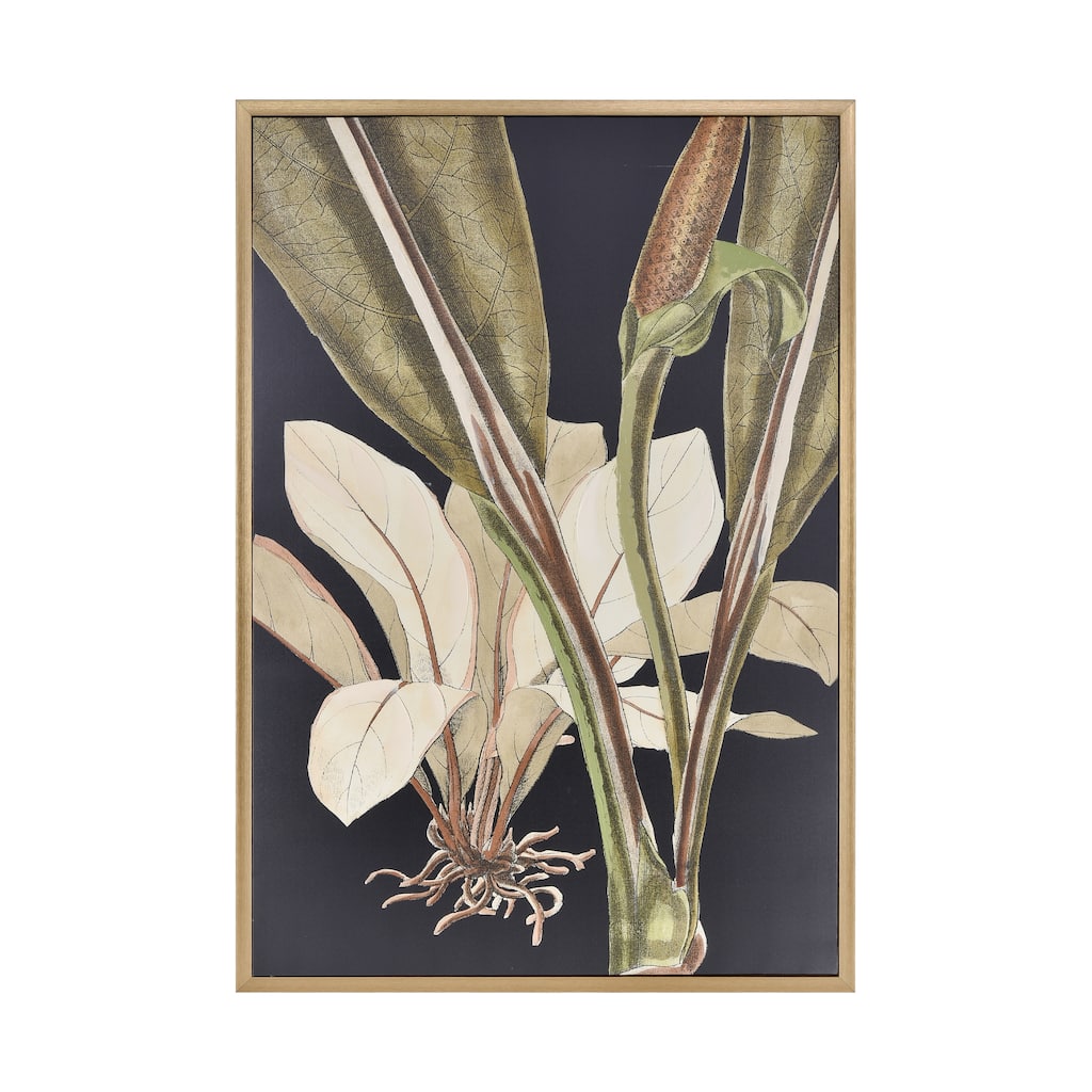 Elk Home Lush Green Fabric 39.5 Inch Wide Wall Art