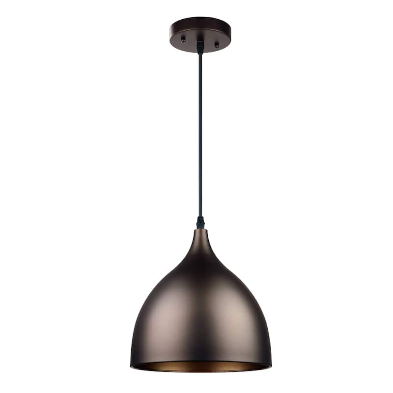 Urban design Oil Rubbed Bronze 1 light Pendant - 10 inches high