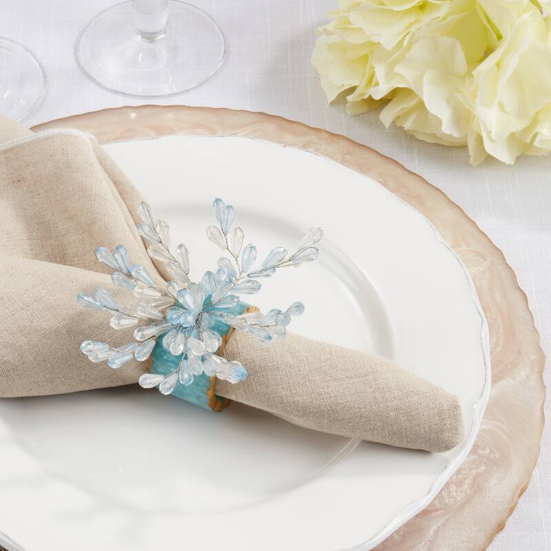 Beaded Bliss Resin Napkin Ring (Set of 4)