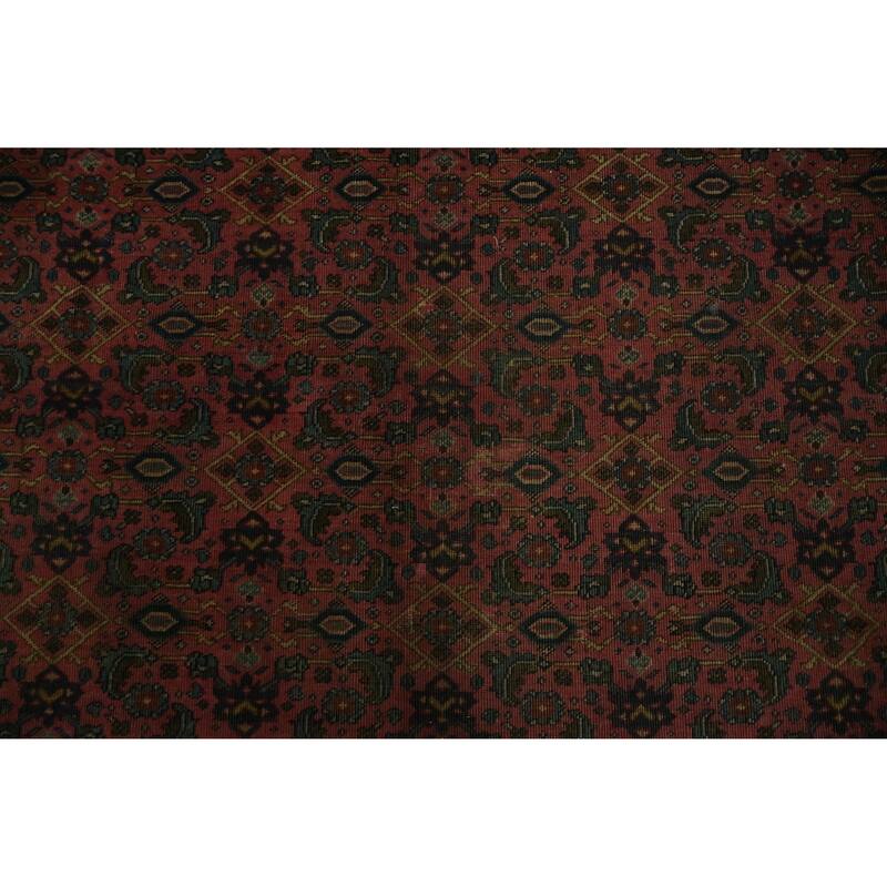 Hand Knotted Oriental 100% Wool Carpet Traditional Floral Pink Mahal Area Rug - 10' 11'' X 8' 9''