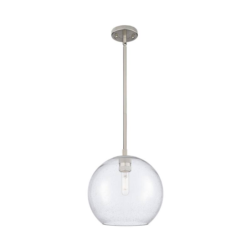 Innovations Lighting Downtown Urban - Crown Point - 1 Light 10" Athens Stem Hung Pendant - Satin Nickel/Seedy