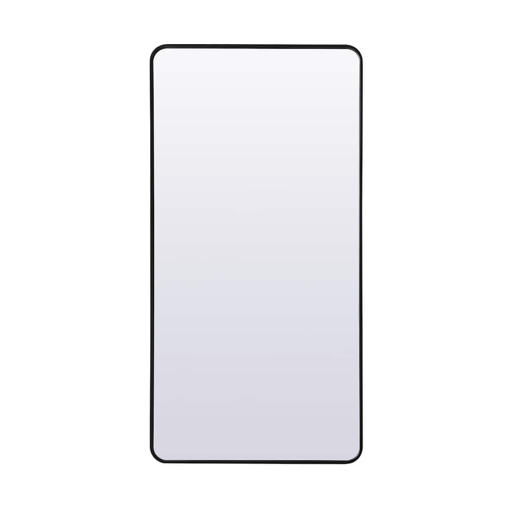Indigo Home Soft Corner Metal Rectangle Full Length Mirror 30x60 Inch