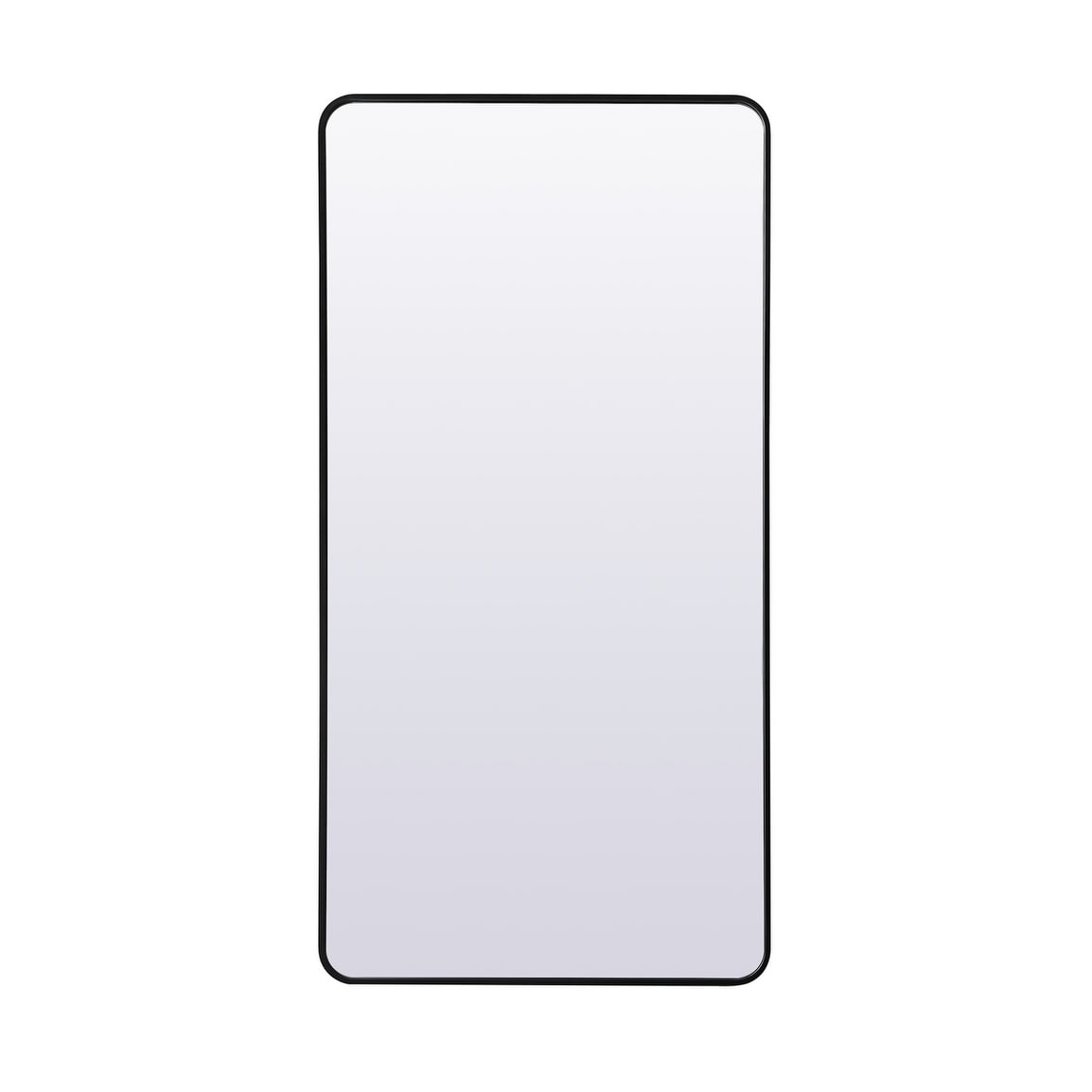 Indigo Home Soft Corner Metal Rectangle Full Length Mirror 30x60 Inch