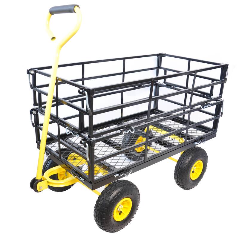 Industrial Garden Truck Wagon - Yellow