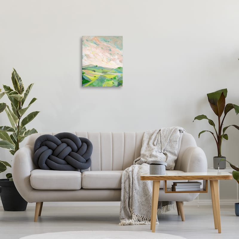 Stupell Vibrant Green Hills Landscape Canvas Wall Art Design By Ashley Davis