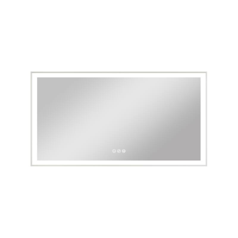Wall Mounted Bathroom Heavy Duty Framed LED Mirror With bright light And And Memory Function