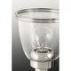 preview thumbnail 3 of 6, Saluda Collection 2-Light Brushed Nickel Clear Glass Coastal Bath Vanity Light