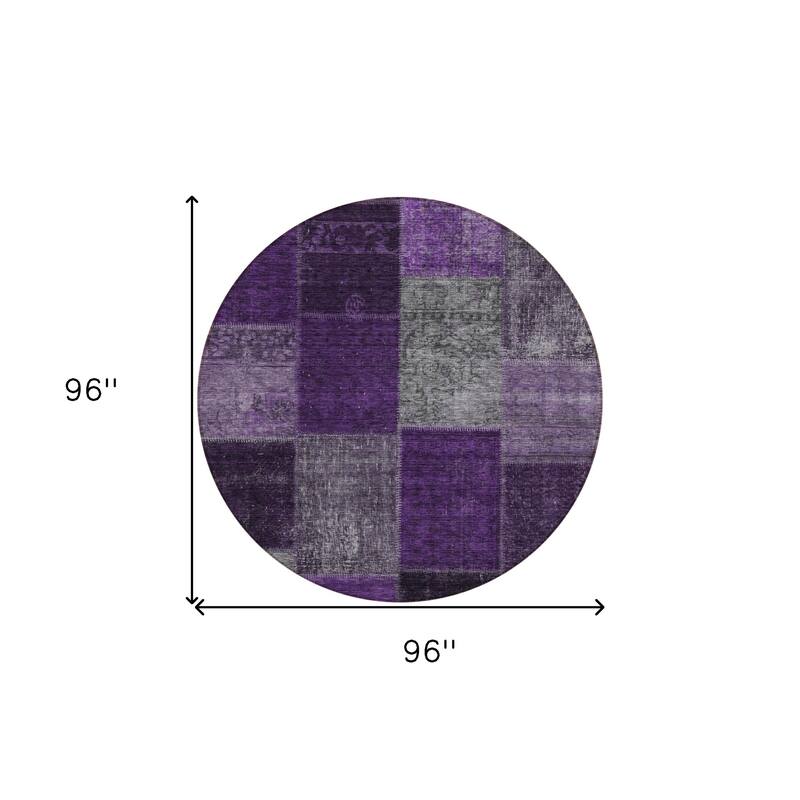HomeRoots Patchwork Transitional Rectangle Outdoor Rug