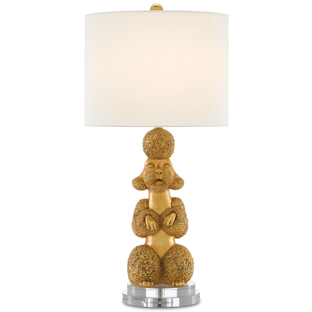 gold animal table lamp