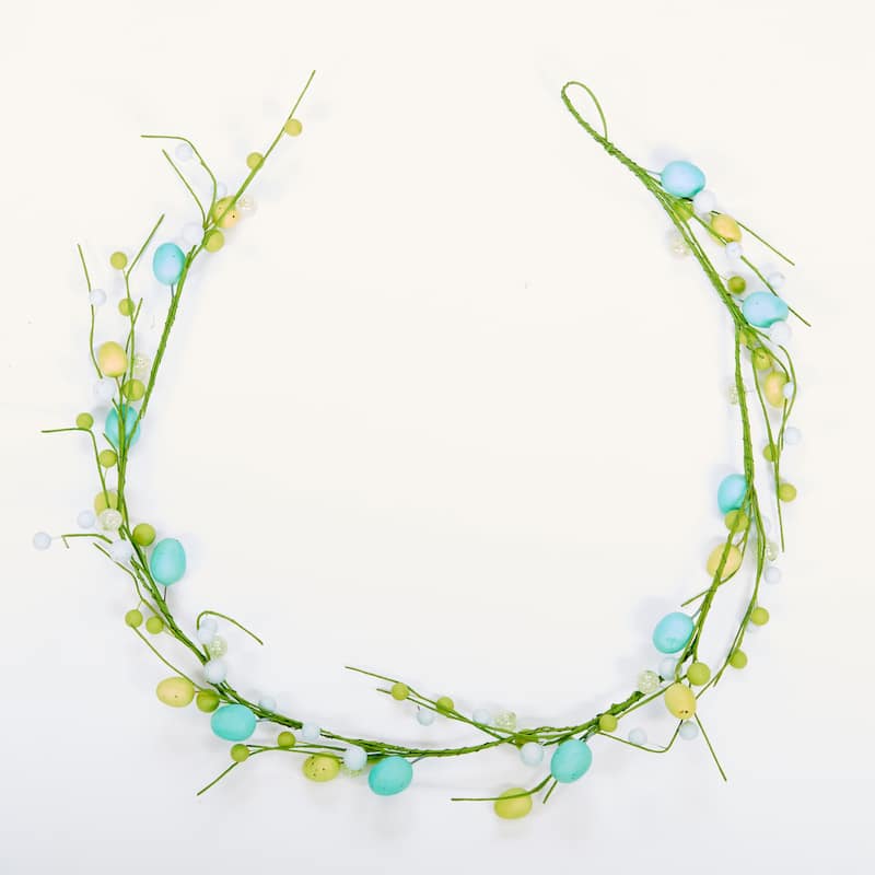 48" Artificial Easter Eggs and Berries Garland