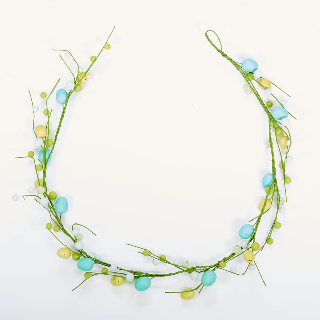 48" Artificial Easter Eggs and Berries Garland