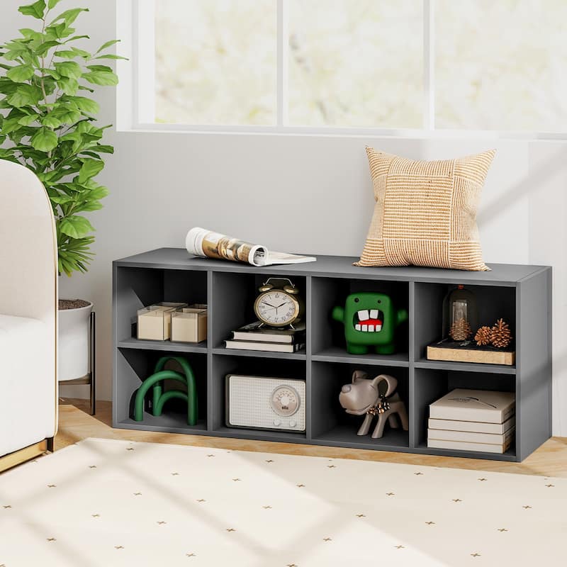 Costway 8 Cubbies Shoe Bench with 500 LBS Weight Capacity Cubby Shoe - See Details