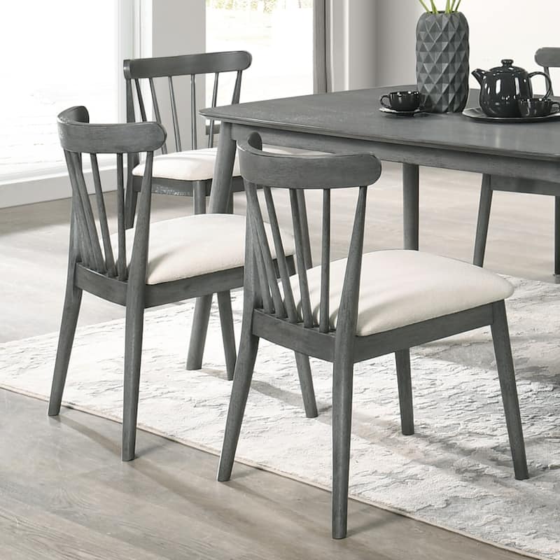 Wood Dining Chair Solid Chair Set of 2