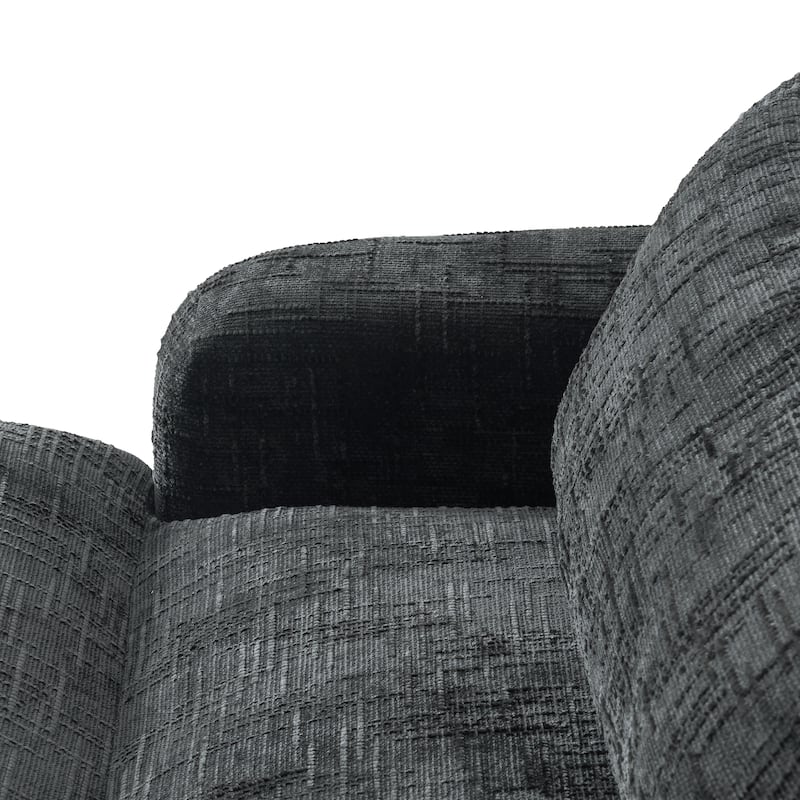 GDFStudio - 93.7" Modular Chenille Sectional Sofa Bed with USB