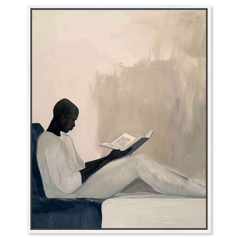 Void Reader I Canvas by Art Remedy - 16" x 20" - White