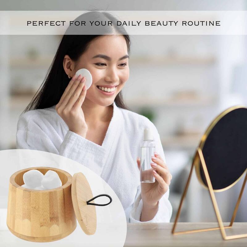 5-Piece Bathroom Accessory Set Bamboo Natural Decor