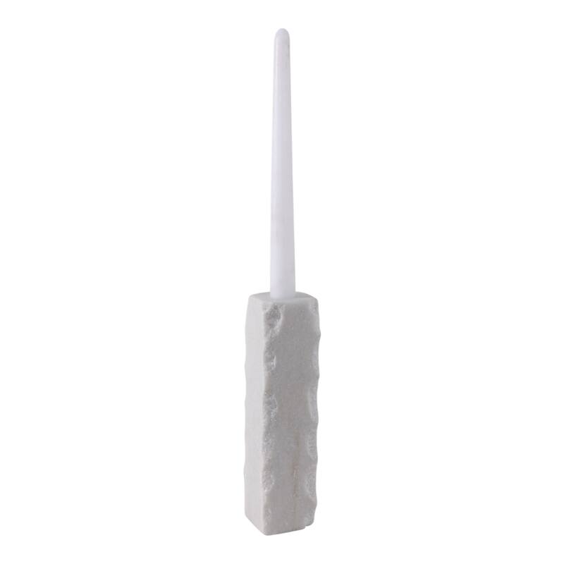 Marble Stone Candle Holder Cylindrical Taper Sleek Sculptural Design
