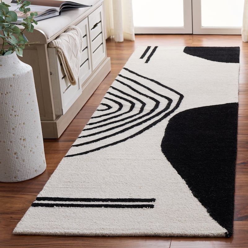 SAFAVIEH Handmade Rodeo Drive Abigayle Mid-Century Modern Wool Rug