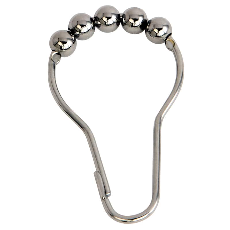 Kingston Brass Edenscape Roller Ball Shower Curtain Rings (12 pcs/set) - Polished Chrome