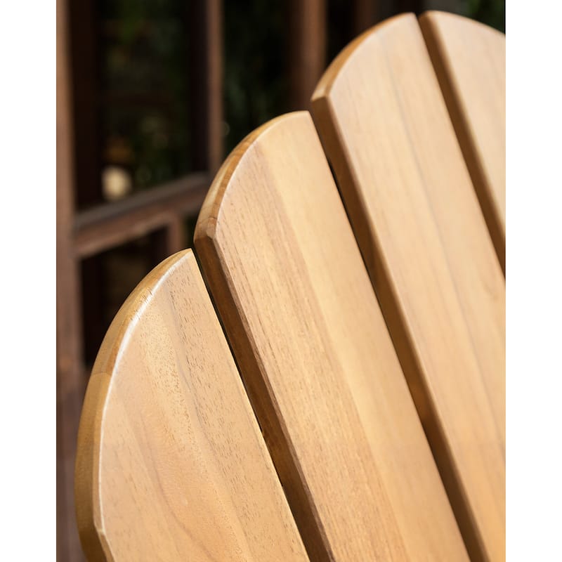 Cambridge Casual Sherwood Teak Outdoor Adirondack Chair with Cup Holder