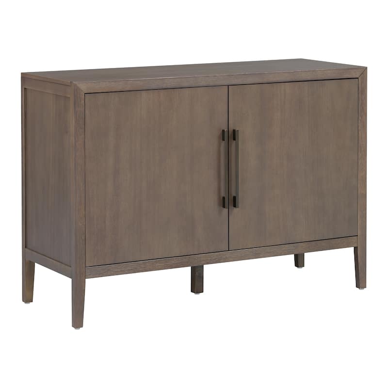 Farmhouse Sideboard Cabinet, Stylish Pine Veneer Design with Double Doors and Adjustable Feet for Storage