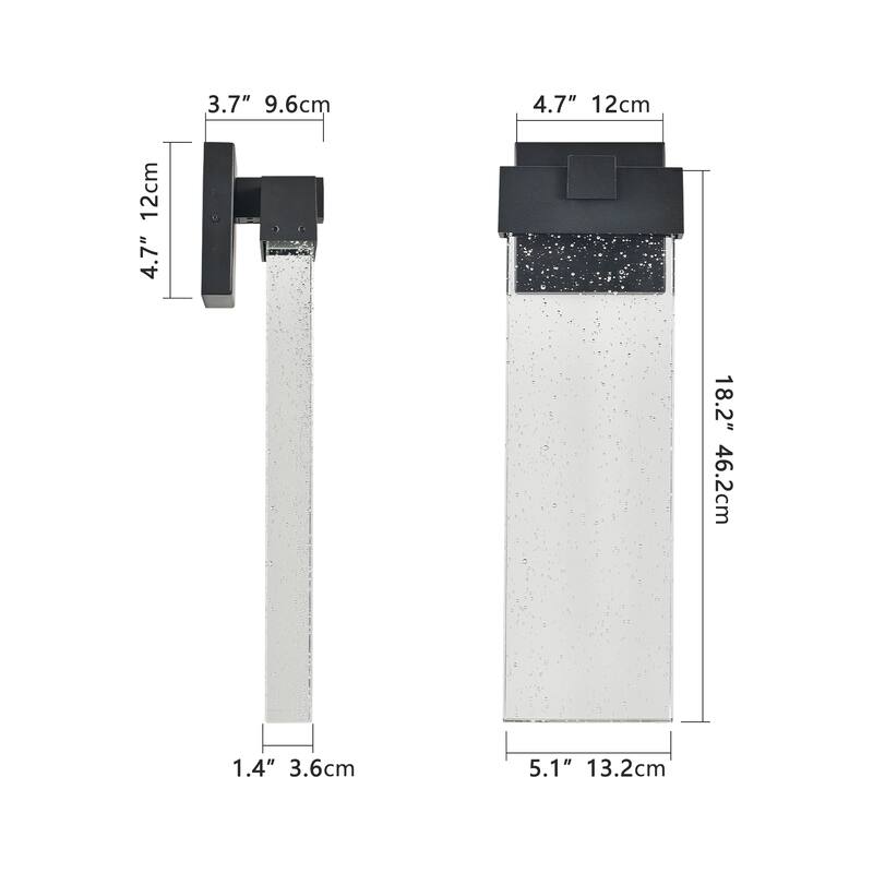 1-Pack Modern Outdoor Wall Light Fixture