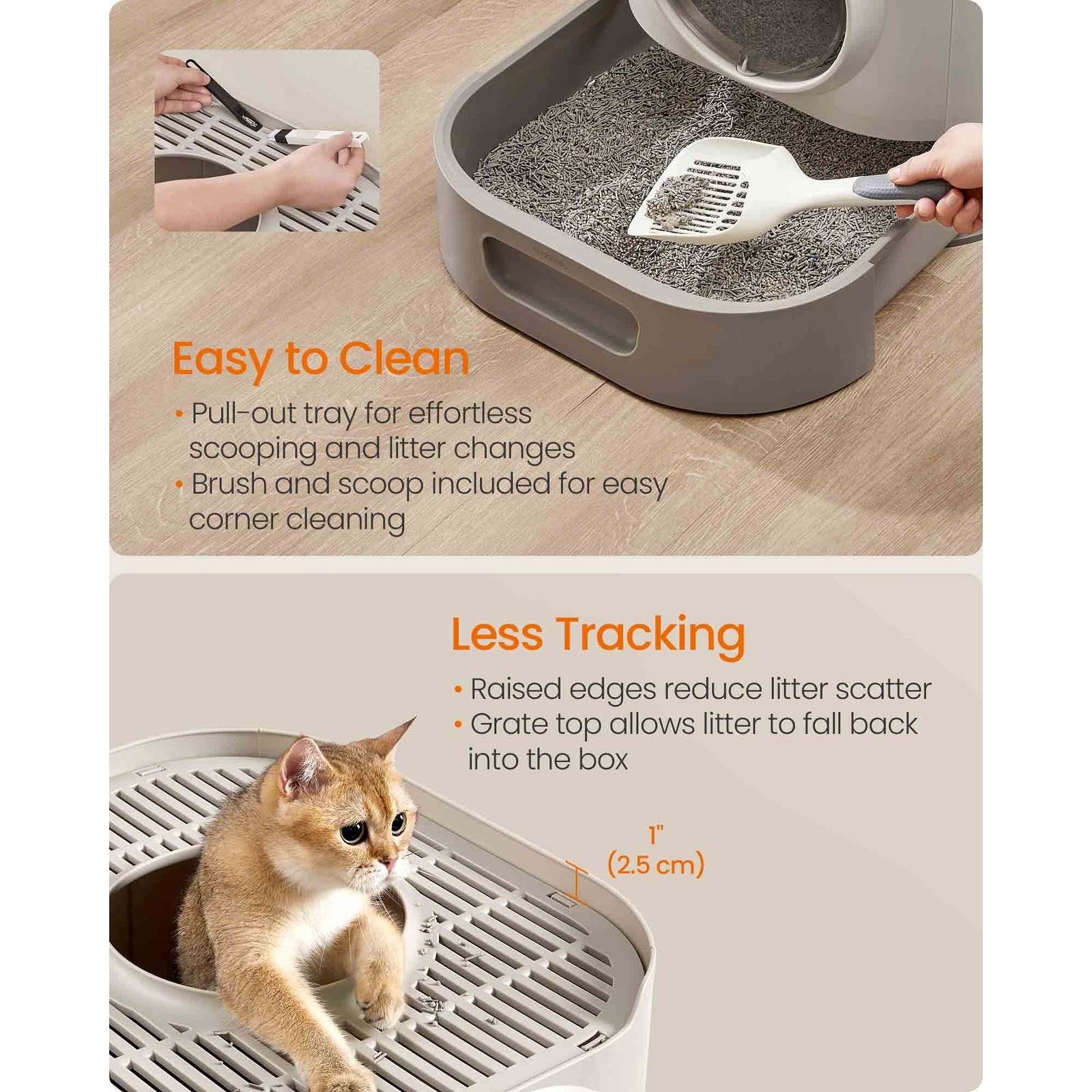 Extra Large Enclosed Cat Litter Box with Slide Out Tray Bed Bath Beyond 42006819