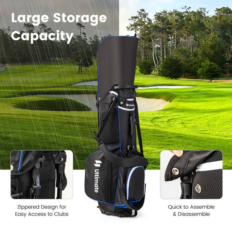 Costway Lightweight Golf Stand Bag with 14 Way Top Dividers 6 Pockets - See Details
