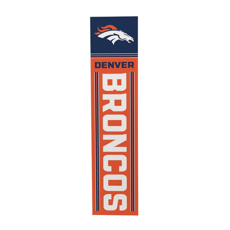 47" Double Sided Seasonal Porch Leaner, Denver Broncos - 47" x 11.25"