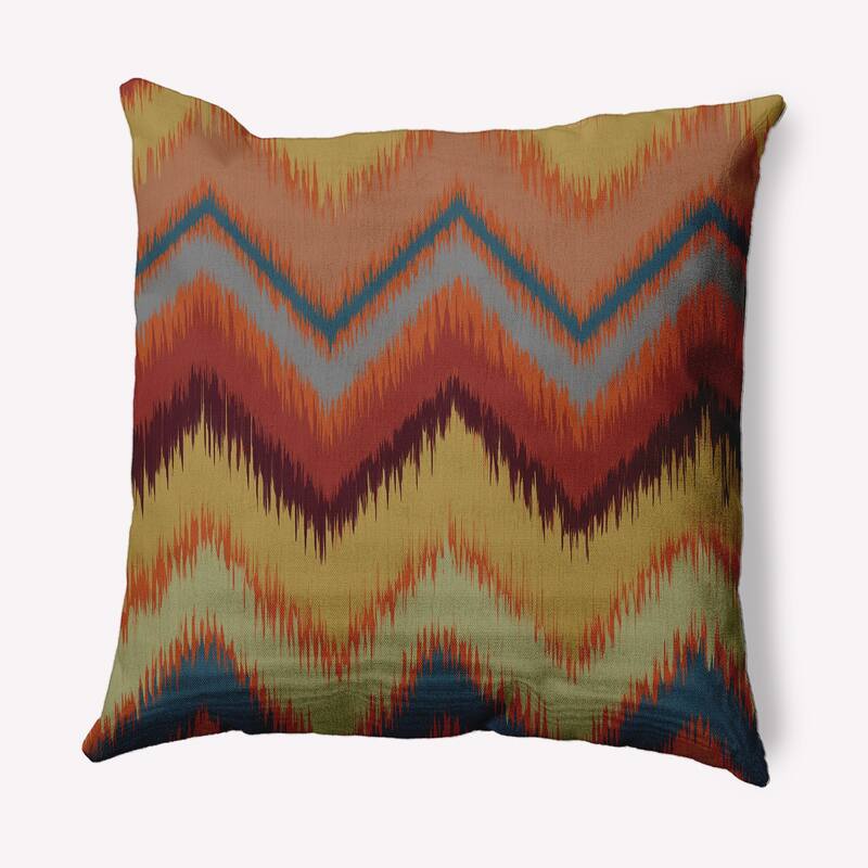 Ikat Chevron Decorative Throw Pillow
