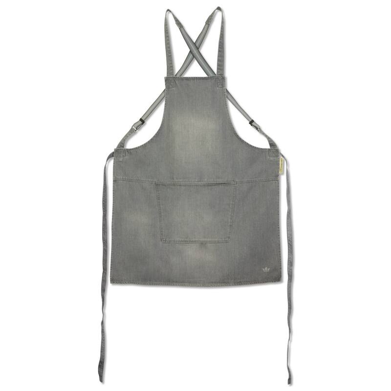 Suspender-Style Kitchen Apron - 36.25" - Gray
