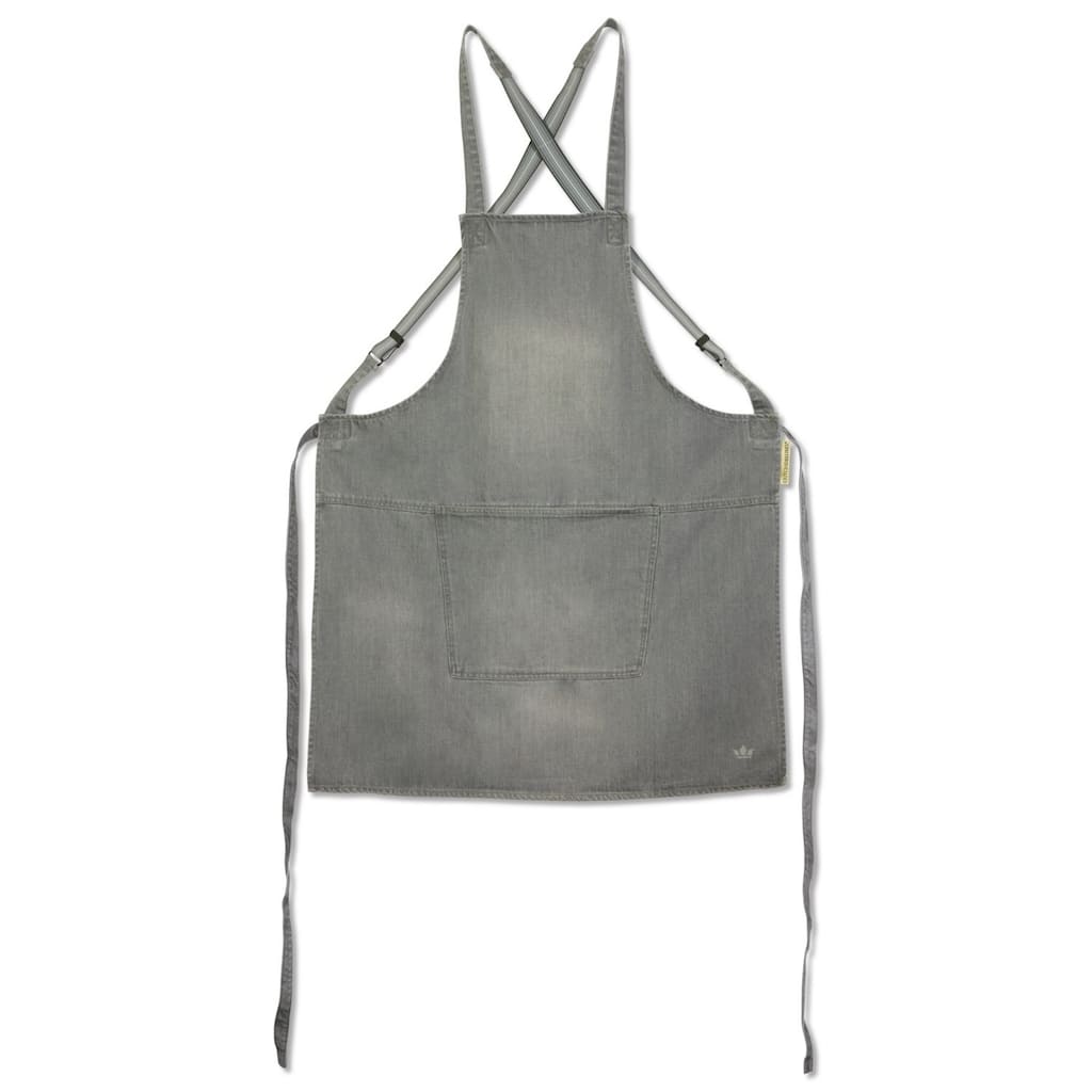 Suspender-Style Kitchen Apron - 36.25" - Gray