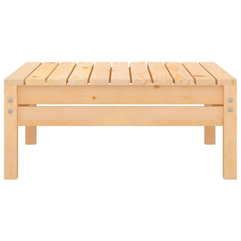 vidaXL Patio Furniture Set 3 Piece Outdoor Sectional Sofa Set Solid Wood Pine