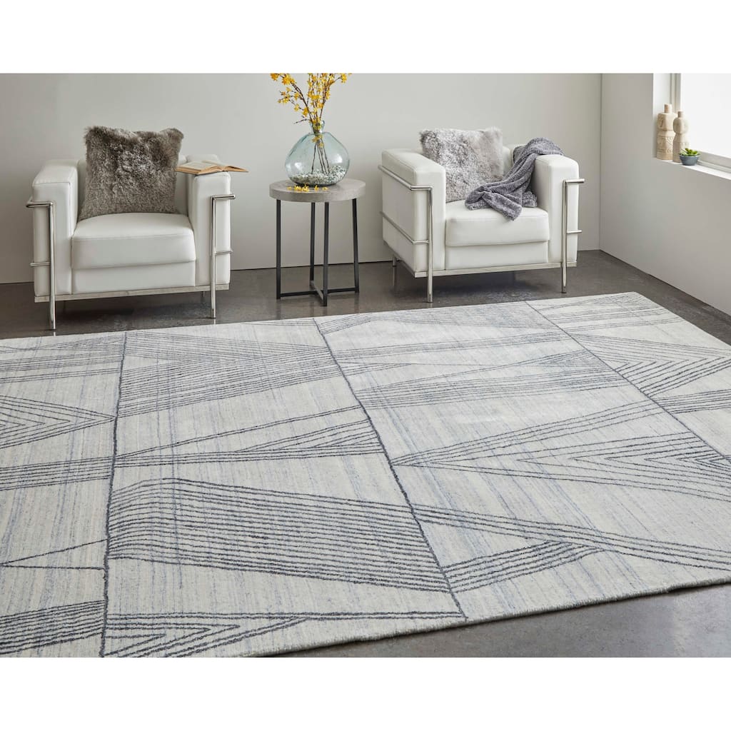 Grand Bazaar Archor Hand Woven Abstract Modern Area Rug