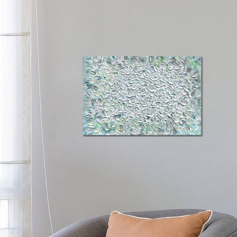 iCanvas "Jasmine - Mint Green" by Nada Khatib Canvas Print - 18x26x1.5