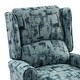 preview thumbnail 82 of 100, Olympus Upholstered Classic Manual Wingback Recliner with Spindle Legs by HULALA HOME