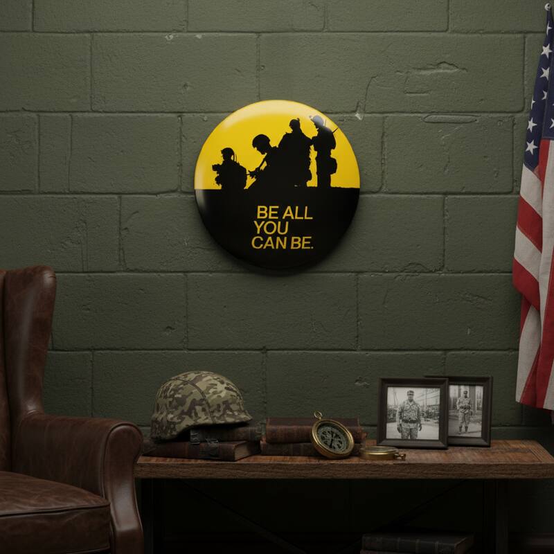 Dome Shaped Metal Wall Art Sign - 15" x 15" Retro Vintage Wall Décor for Bar, Man Cave, Garage, Game Room & Home - 15" x 15"