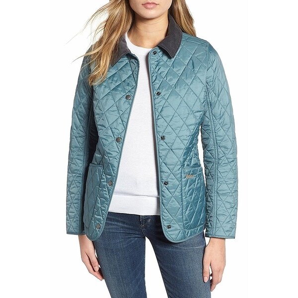 women's green quilted barbour jacket