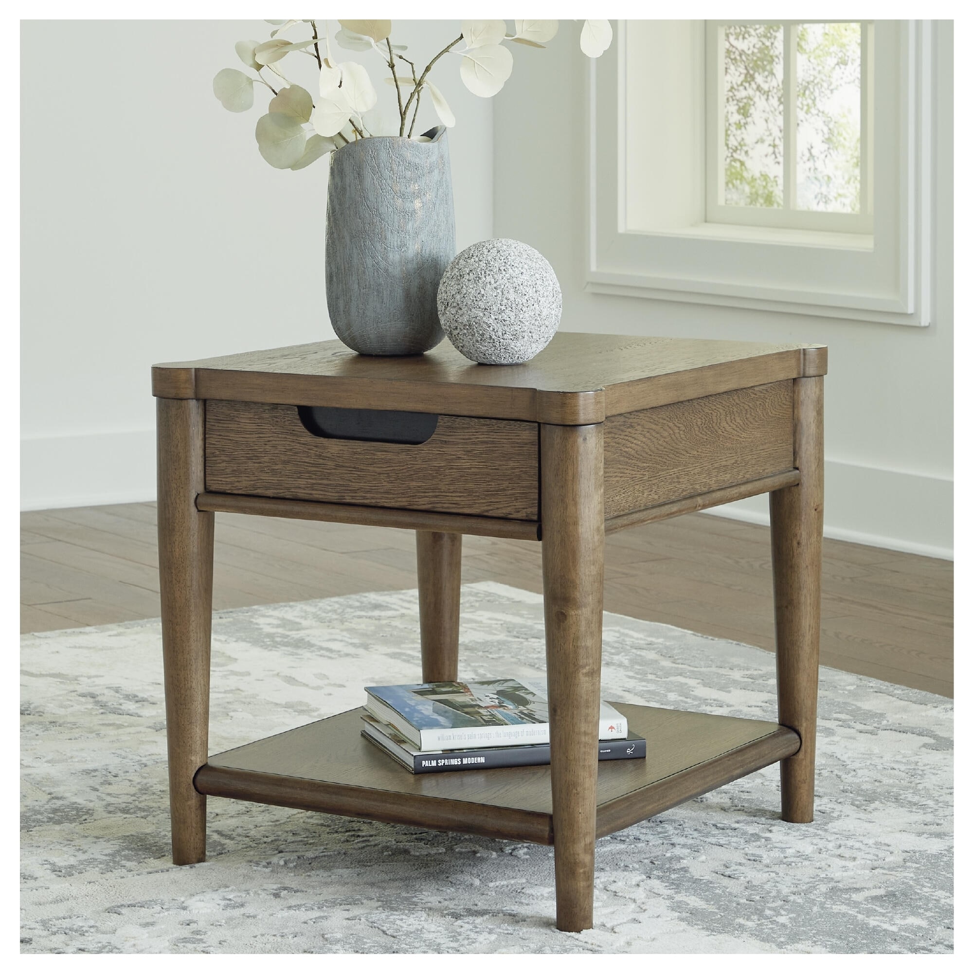 Signature Design by Ashley Roanhowe Brown End Table - 24"W x 26"D x 24"H
