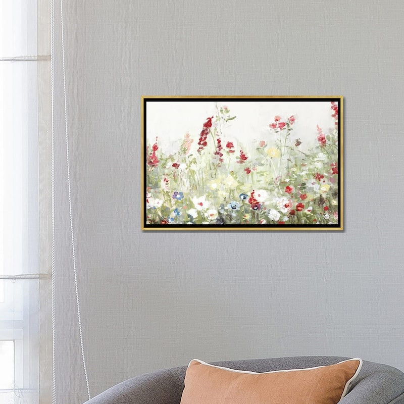 iCanvas "Sweet Spring Meadow" by Sally Swatland Framed Canvas Print