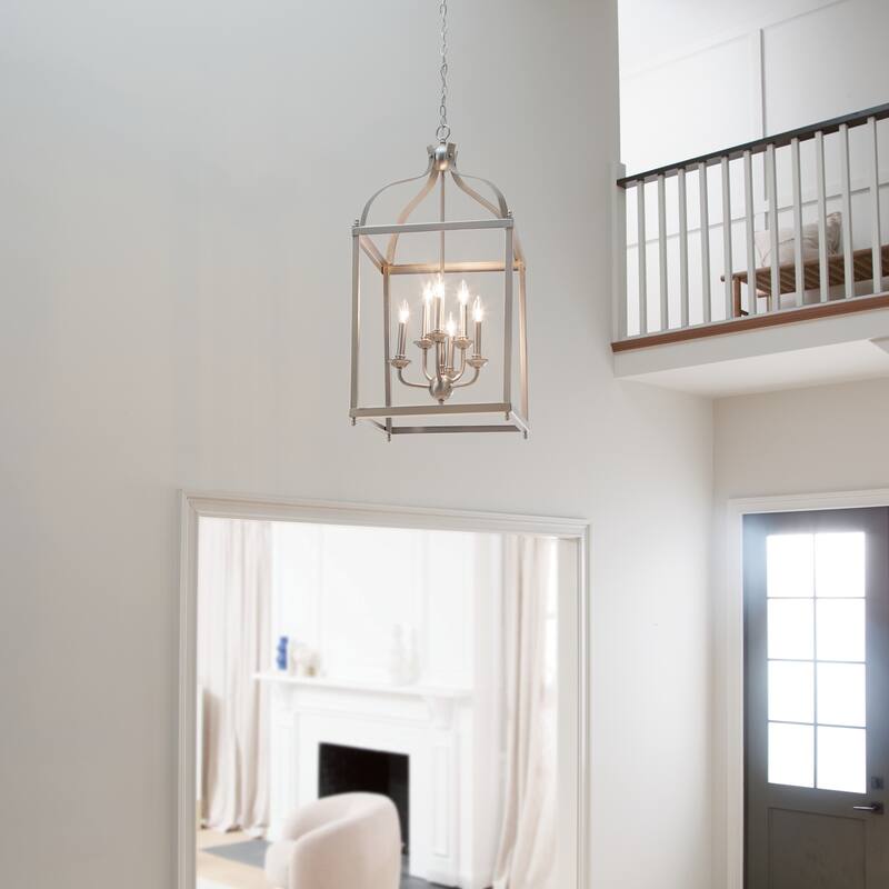 Kichler Lighting Larkin Collection 6-light Brushed Nickel Foyer Chandelier