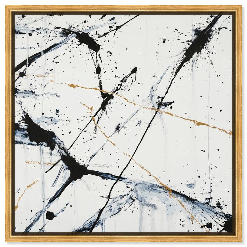 Splintered Impact I Canvas by Art Remedy - 16" x 16" - Gold