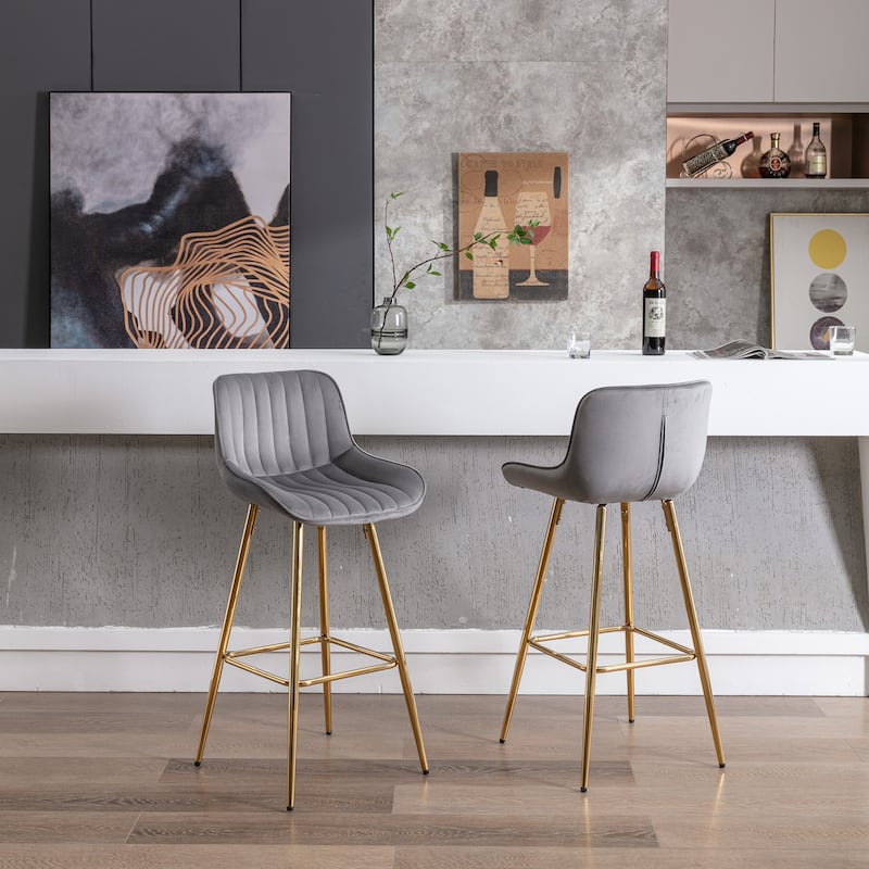 Simple High Bar Stool,Set of 2