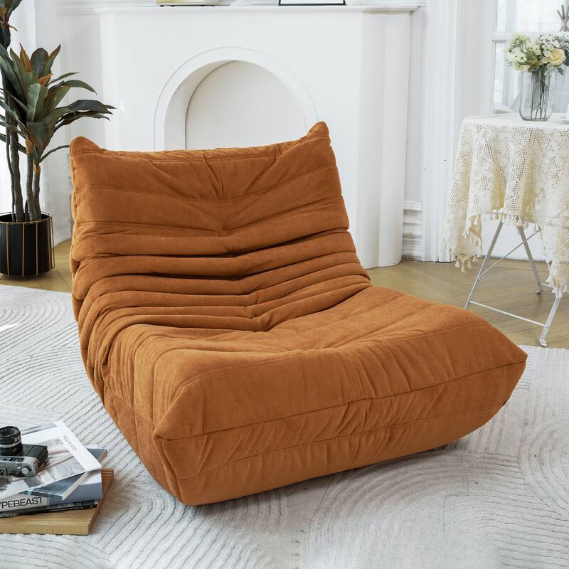 Ergonomic Design Stable Bean Bag Sofa,Armless Floor sofa Bean Bag Chair for Adults Fireside Bean Bag Lounger Memory Foam Chair