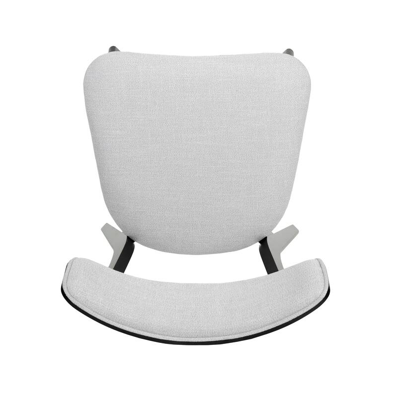 Chazz Mid-Century Modern Upholstered Rubberwood Dining Chairs (Set of 2) by Christopher Knight Home