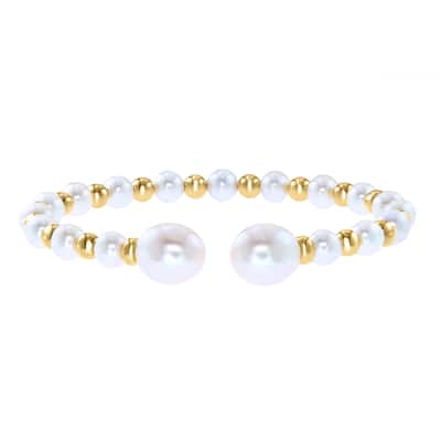 EFFY Gold over Sterling Silver Freshwater Pearl Bangle
