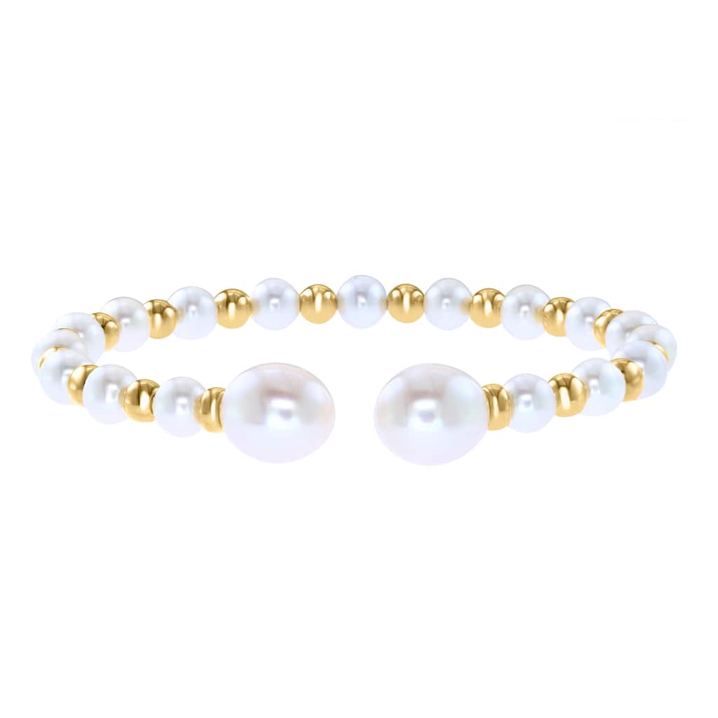 EFFY Gold over Sterling Silver Freshwater Pearl Bangle