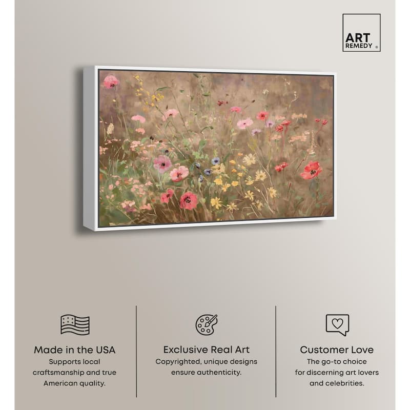Wildflower Meadow Canvas by Art Remedy