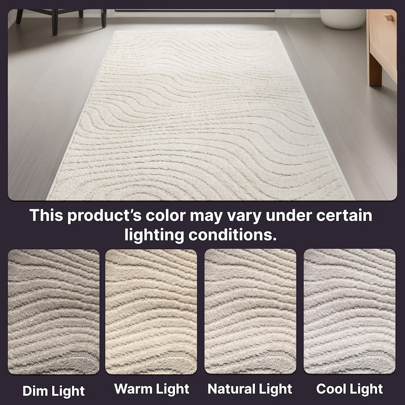 Custom Size Runner Harlow Sibi Modern Solid Striped Soft Stair Rug