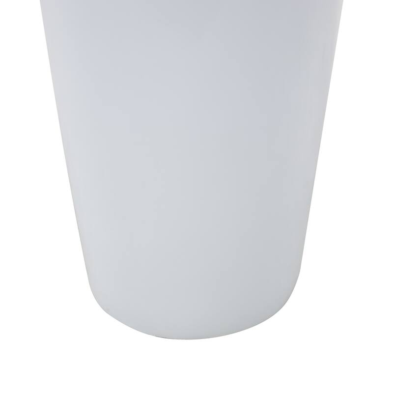 White Fiberglass Minimalistic Decorative Vase